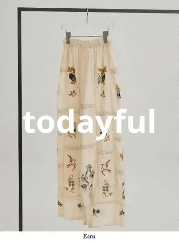 todayful Embroidery Patchwork trousers