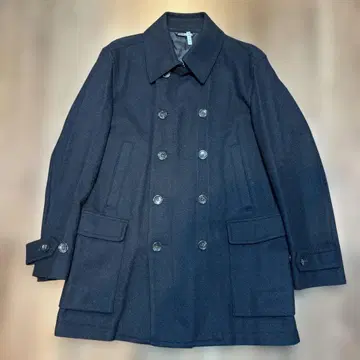 새상품급 바니스뉴욕 울&캐시미어 소재 네이비 피코트