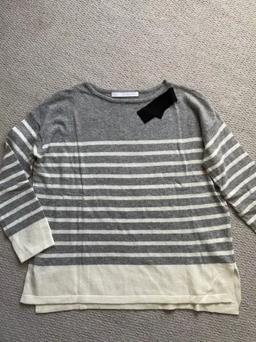 새상품급 Spick&Span 스픽 앤 스팬 리본 포함 보더 니트