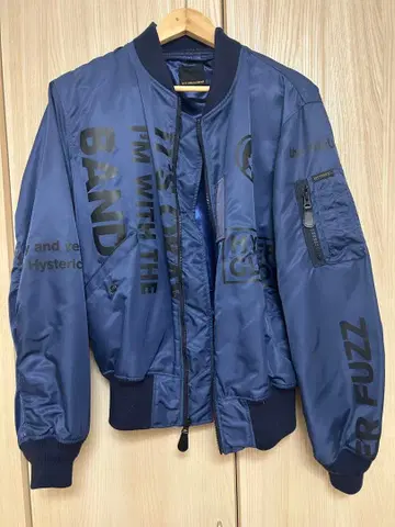 HYSTERIC GLAMOUR MA-1 자켓 네이비