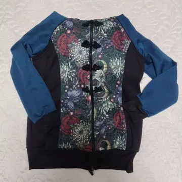 꽃무늬 자수 퍼 달린 후드티 큐티 플래시