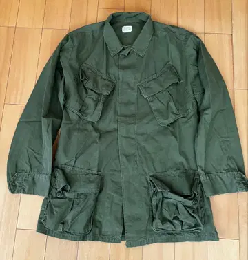 밀리터리 자켓 올리브 그린 100% 코튼