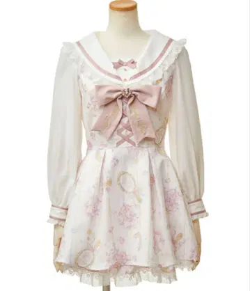 LIZLISA 주얼리 패턴 셋업 화이트