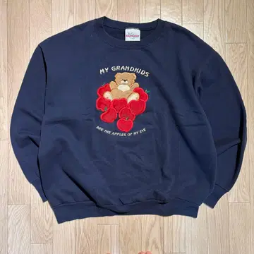 90S USA제 맨투맨 트레이닝복 빈티지 테디베어 아메카지