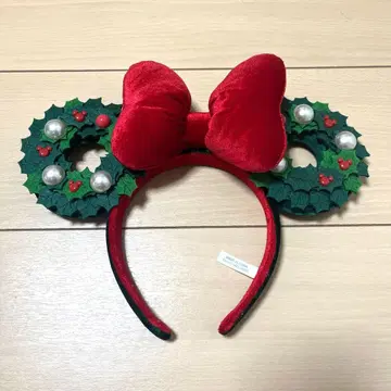 디즈니 크리스마스 머리띠 리스