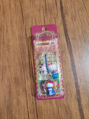 헬로키티 유리 가면 네즈케 스트랩 레어