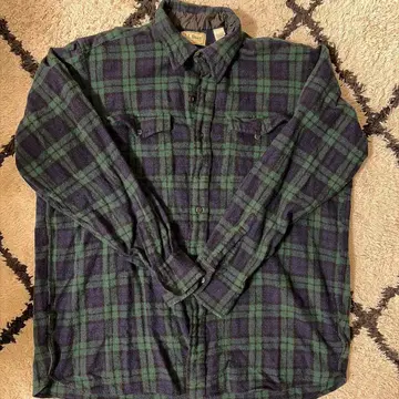 L.L.Bean 긴팔 셔츠 그린 네이비 체크