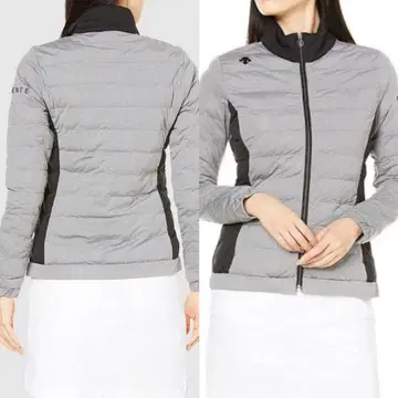 데상트 골프 충전솜 자켓 그레이와 블랙 L