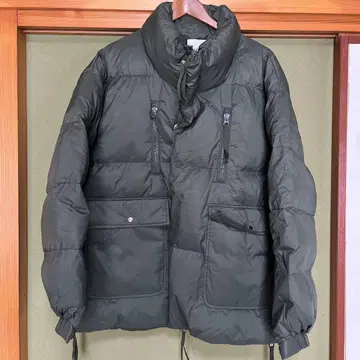 올리브 그린 다운 자켓 미사용 택 포함