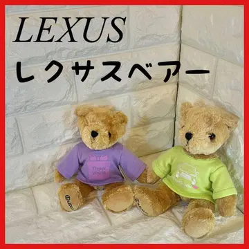 [ 새상품급 ] LEXUS 렉서스 베어 봉제 인형 곰 로고T셔츠