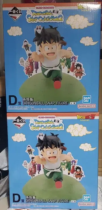 제일복권 드래곤볼 스냅 컬렉션2 D상 손오반 피규어 2체