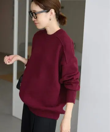 새상품 [SLOBE IENA] 오버 사이즈 맨투맨 니트