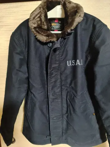 ALPHA 네이비 N1 덱 자켓