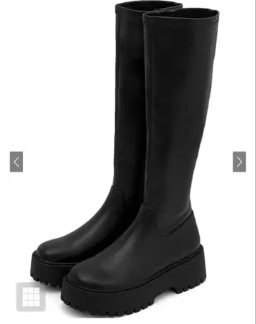 [ 새상품 ] GRL 통굽 블랙 롱 부츠 23cm