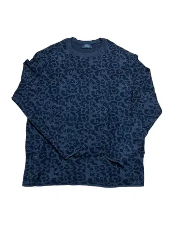 y2k 레오파드 니트 블랙