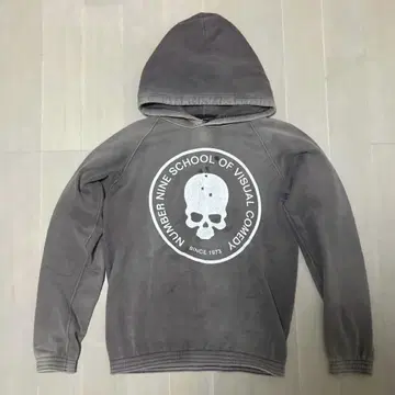 NUMBER (N)INE 펀칭 스컬 후드티