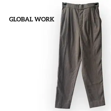 새상품급 글로벌 워크 테이퍼드 팬츠 [ XS ] 그레이 심플 허리밴딩