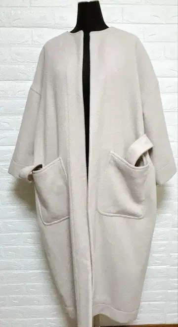 미라 오웬 롱 코트 허리 벨트 포함