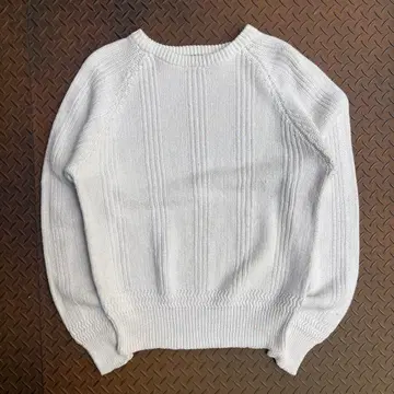 90s finalist 라미 코튼 린넨 니트 래글런 리브