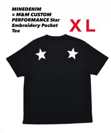 M&M MINEDENM Star Embroidery Pocket T XL
