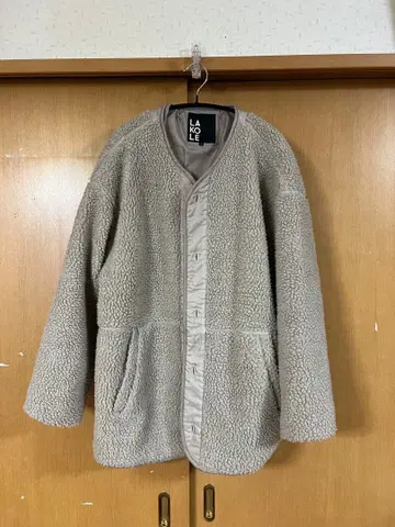 그레이 보아 자켓 플리스