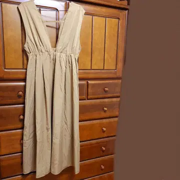 슬로브 이에나 볼륨 개더 오버롤 스커트 원피스 SLOBE