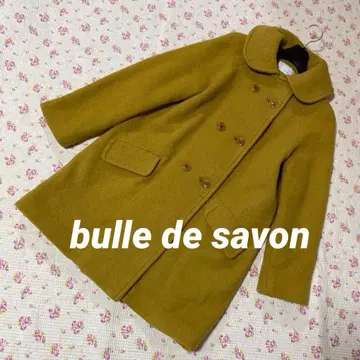 뷔르데사봉 라운드 칼라 울 코트 겨자 머스타드 F 가을/겨울 DMW