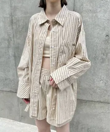 [ mline ] 스트라이프 셔츠 셋업