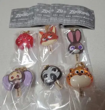 주토피아 아이스캔디 참 전6종 컴플리트 아이스캔디