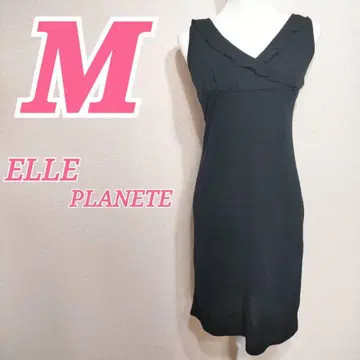 ELLE PLANETE 엘르 블랙 슬리브리스 원피스 M 봄/여름 코디