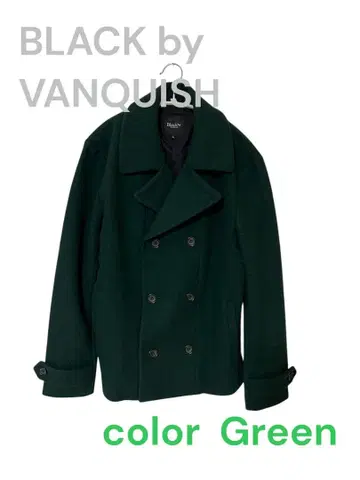 y2k BLACK by VANQUISH 다크 그린 피 코트