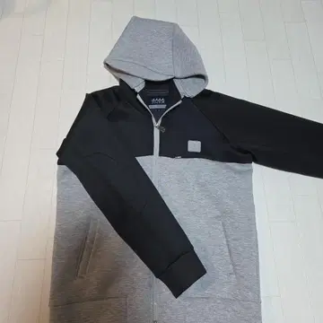 muta 풀 지퍼 후드티 L 사이즈 그레이/블랙