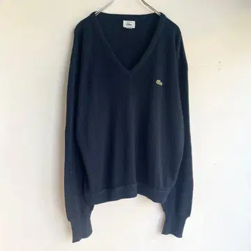 90s 미국제 라코스테 V넥 니트 아크릴 니트 빈티지 구제 의류