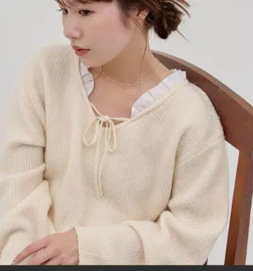 디스코트 [ umm. ] 레이스 사용 2WAY 풀오버