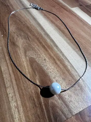 싱글 볼 펄 목걸이