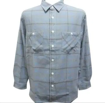 플란넬 셔츠 EDWIN 에드윈 체크 ET2137-102 블루