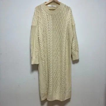 Libra 아이보리 니트 원피스 긴팔