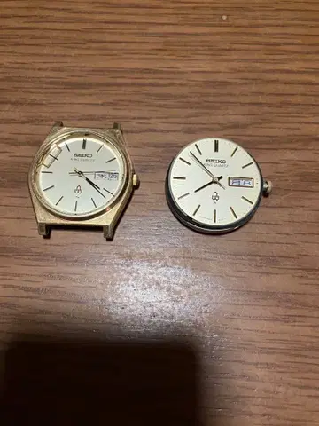 SEIKO KING QUARTZ 킹쿼츠 골드 작동 중 하자 있음
