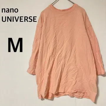 나노 유니버스 7부 소매 티셔츠 [ M ] 풀오버 코튼 100% 무지