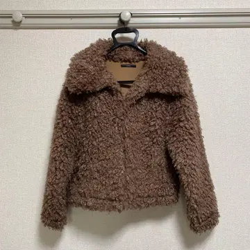 EMODA 푸들풍 보아 코트 브라운 041760000401-01