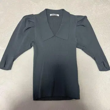 SNIDEL 그레이 오부 소매 상의