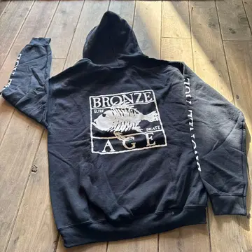 BRONZE AGE 브론즈 에이지 일본 기획 스케이트보드 후드티 블랙 M