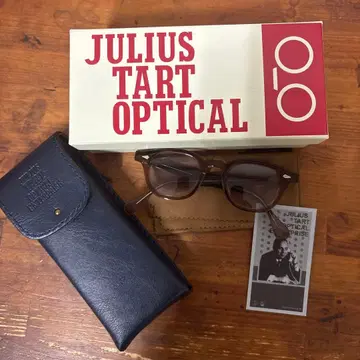JULIUS TART OPTICAL 브라운 안경 44-22