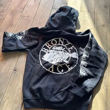 BRONZE AGE 브론즈 에이지 후드 부착 후드티 블랙 일본 기획 s