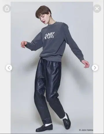 ROKU 6 ROKU 맨투맨 PU NK 그레이