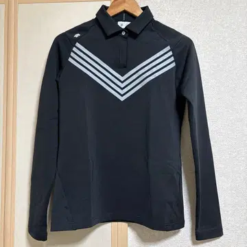 데상트 골프 퍼펙트 방한 코디 두꺼운 원단 속기모 피케 셔츠