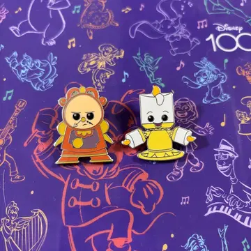 위시어블즈 미녀와 야수 루미에르 코그스워스 핀 배지 핀 트레이딩