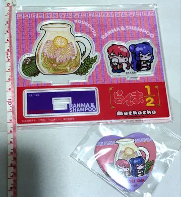 란마1/2 란마 & 샴푸 캔뱃지 아크릴 스탠드