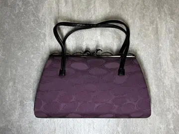 일본 의류용 백 보라색 합성 피혁 핸드백