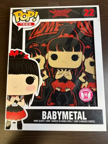 BABYMETAL FUNKO POP! TEES 한정판 콜라보 T셔츠 M